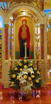 Full view of Icon of the Theotokos (icon screen)